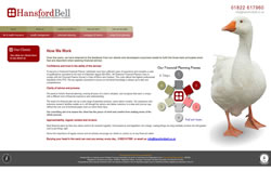 Hansford Bell Chartered Financial Planners website screenshot