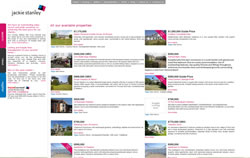 Jackie Stanley Estate Agents Padstow and Rock website screenshot