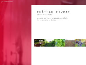 The Drawing Board Cornwall, developed a visually imaginative website and packaging for Chateau Civrac wines