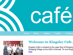 The website for Kingsley Cafe Fraddon Cornwall, was designed by The Drawing Board, a web design and marketing communications company based in Cornwall.
